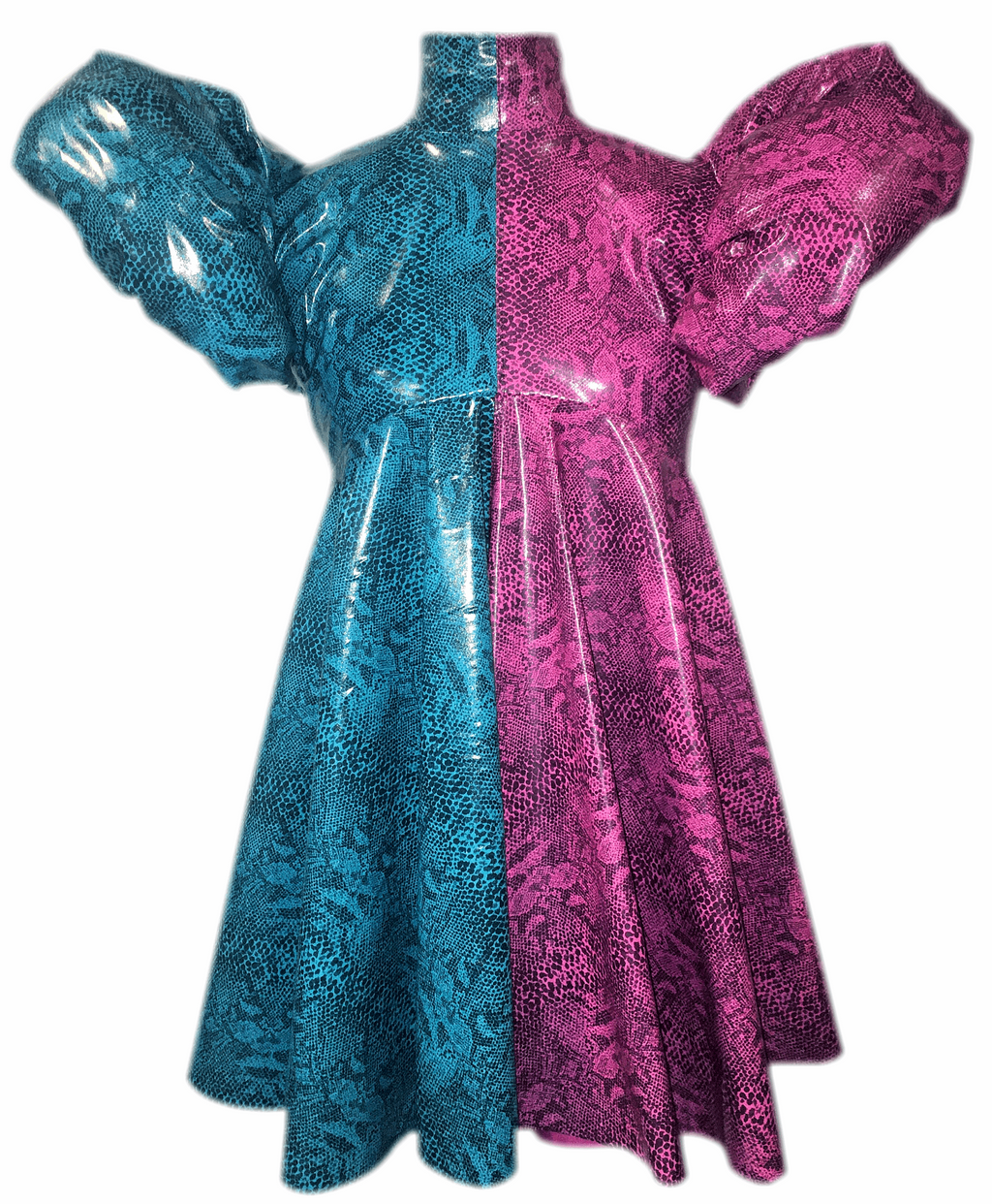 DOLL - Blue/Pink Dress